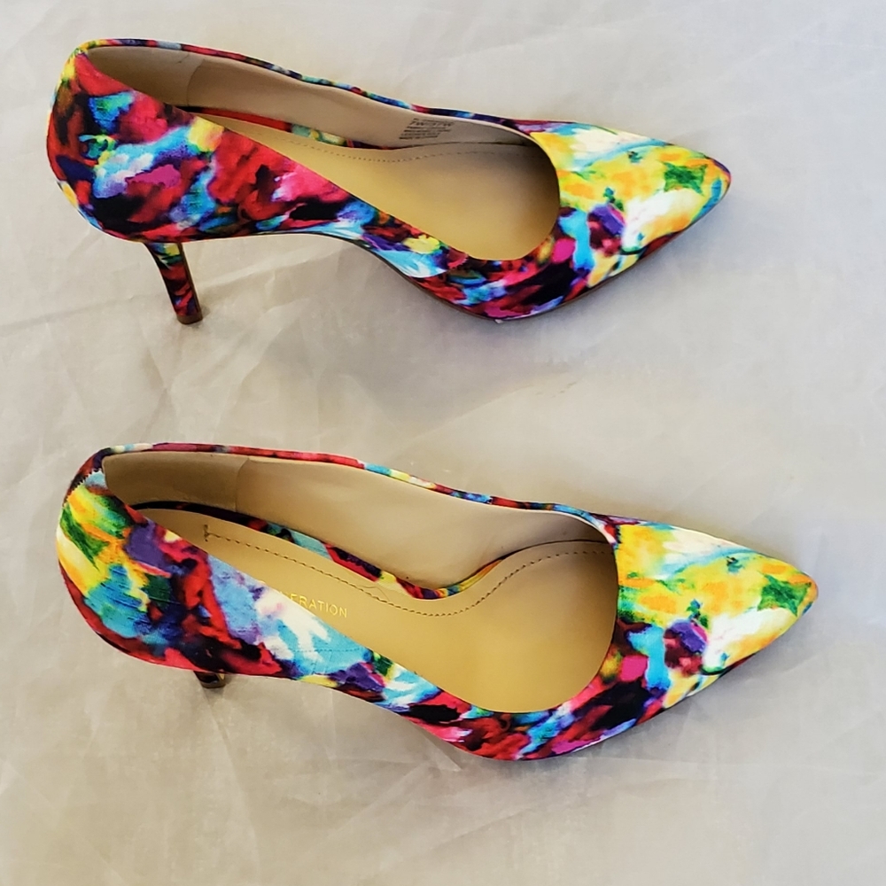 Multi colored heels